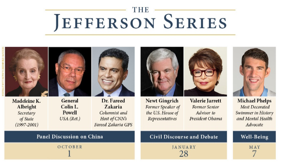 Jefferson Series Schedule
