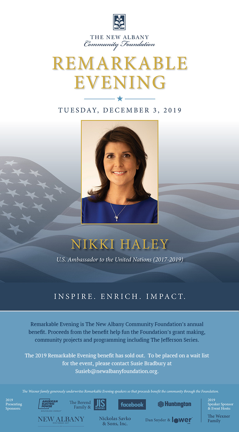 2019-Haley-Evening Remarkable Evening Poster