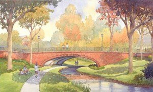 Rendering of Raines Crossing at the Rose Run Corridor