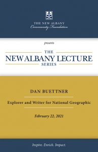 Cover of the PDF for the Dan Buettner New Albany Lecture Series Event.
